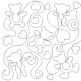Teddy Bear Hearts End-to-End Quilting | Machine Embroidery Designs by JuJu
