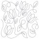 Tulips End-to-End Quilting | Machine Embroidery Designs by JuJu