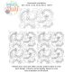 Wildflower Chain End-to-End Quilting Design | Machine Embroidery Designs by JuJu