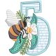 Earth Love Numbers | Machine Embroidery Designs by JuJu