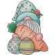Easter Gnome Carrot Eggs | Machine Embroidery Designs by JuJu