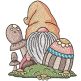 Easter Gnome Egg Mushrooms | Machine Embroidery Designs by JuJu