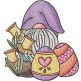 Easter Gnome Eggs Daffodils | Machine Embroidery Designs by JuJu