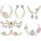 Easter Laurels Set 1 Machine Embroidery Designs by JuJu
