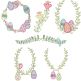 Easter Laurels Set 2 Machine Embroidery Designs by JuJu