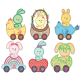 Easter Vroom Applique 1 Machine Embroidery Designs by JuJu