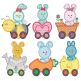 Easter Vroom Applique 3 Machine Embroidery Designs by JuJu 