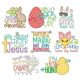 Easter Word Art Machine Embroidery Designs By JuJu

