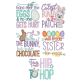 Easter Word Art 7 Machine Embroidery Designs by JuJu
