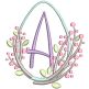 Elegant Easter Egg Alphabet | Machine Embroidery Designs by JuJu