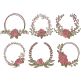 Elegant Rose Wreaths | Machine Embroidery Designs by JuJu