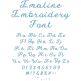 Emaline Embroidery Font | Machine Embroidery Designs by JuJu