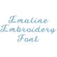 Emaline Embroidery Font | Machine Embroidery Designs by JuJu