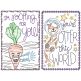Encouragement Greeting Cards | Machine Embroidery Designs by JuJu