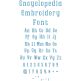 Encyclopedia Embroidery Font | Machine Embroidery Designs by JuJu