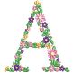 English Garden Monogram | Machine Embroidery Designs by JuJu