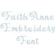Faith Anne Embroidery Font | Machine Embroidery Designs by JuJu