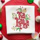 Fa La La Word Art Embroidery Design | Design by JuJu 