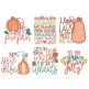 Fall Fun Word Art 2 Machine Embroidery Designs by JuJu

