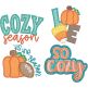 Fall Season Applique | Machine Embroidery Designs by JuJu
