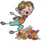 Fall Stix People | Machine Embroidery Designs by JuJu