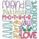 Family Subway Art 1 | Machine Embroidery Designs by JuJu