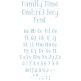 Family Time Font Digital Embroidery Machine Designs by JuJu