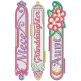 Free Standing Lace Family Women Bookmarks 2 | Machine Embroidery Designs by JuJu