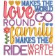 Family Word Art 2 Machine Embroidery Designs By JuJu