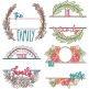 Family Wreaths 2 | Machine Embroidery Designs by JuJu