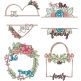 Family Wreaths 3 | Machine Embroidery Designs by JuJu