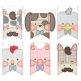 Farm Animal Flags Boys Applique Machine Embroidery Designs by JuJu 