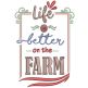 Farm Fresh 6 Machine Embroidery Designs by JuJu