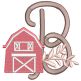 Farmhouse Alphabet | Machine Embroidery Designs by JuJu