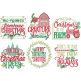 Farmhouse Christmas 2 Digital Embroidery Machine Designs by JuJu