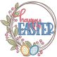 Farmhouse Easter Word Art | Machine Embroidery Designs by JuJu
