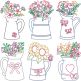 Farm Pitchers Machine Embroidery Designs by JuJu