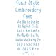 Flair Style Embroidery Font | Machine Embroidery Designs by JuJu