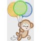 Floating Balloon Critters Machine Embroidery Designs by JuJu 
