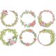Floral Laurel Wreaths 2 | Machine Embroidery Designs by JuJu
