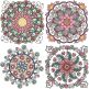Floral Mandalas 4 | Machine Embroidery Designs by JuJu