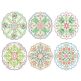 Floral Mandalas Colorwork 2 Machine Embroidery Designs by JuJu