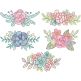 Floral Sprays Sketch 2 | Machine Embroidery Designs by JuJu