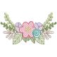 Floral Sprays Sketch 3 | Machine Embroidery Designs by JuJu