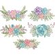 Floral Sprays Sketch 3 | Machine Embroidery Designs by JuJu