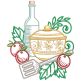 Floral Swirly Kitchen 3 | Machine Embroidery Designs by JuJu