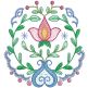 Folk Art Floral Motifs 1 Machine Embroidery Designs by JuJu