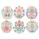 Folk Art Floral Motifs 3 Machine Embroidery Designs by JuJu