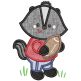 Football Critters Applique Machine Embroidery Designs by JuJu 
