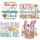 Football Word Art 2 | Machine Embroidery Designs by JuJu